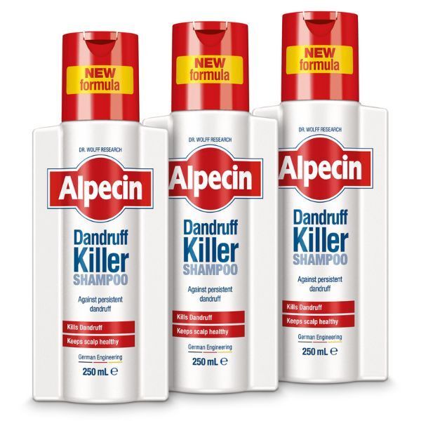 Alpecin Dandruff Killer Shampoo 3x 250ml | Removes Dandruff - McGrocer