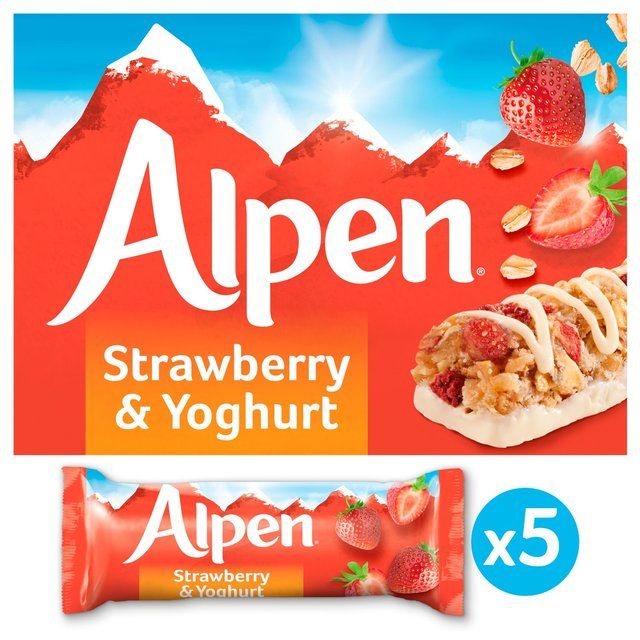 Alpen Cereal Bars Strawberry & Yoghurt   5 x 29g - McGrocer