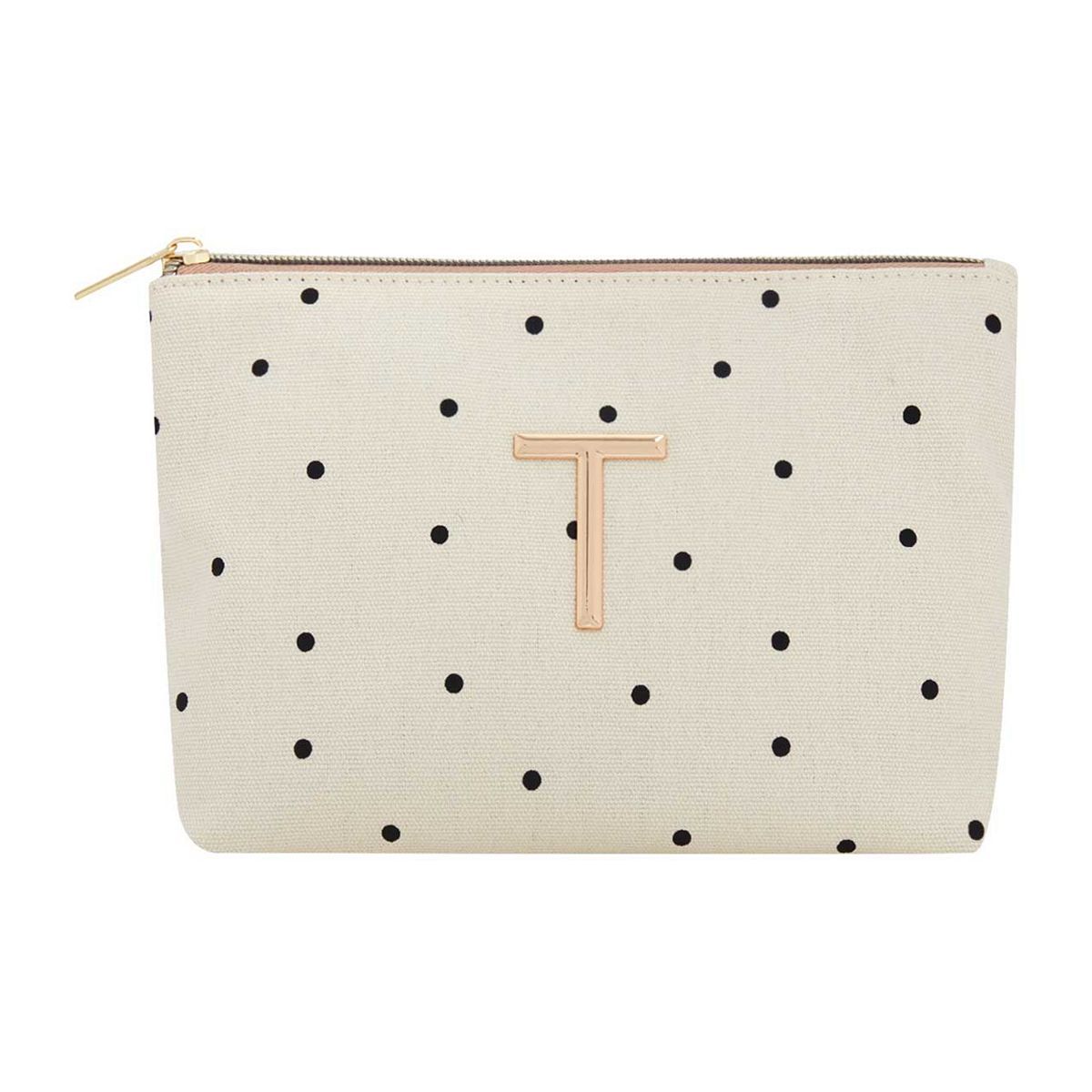 Alphabet Cosmetic Bag Letter T - McGrocer