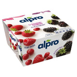 Alpro Raspberry-Cranberry & Blackberry Yoghurt Alternative   4 x 125g - McGrocer