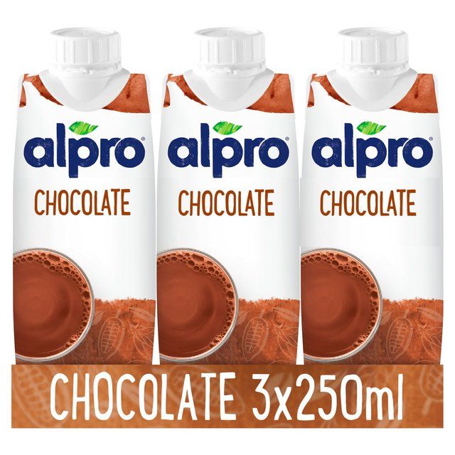 Alpro Soya Chocolate Long Life Drink   3 x 250ml - McGrocer
