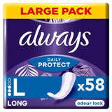 Always Dailies Extra Protect Panty Liners Large   58 per pack - McGrocer