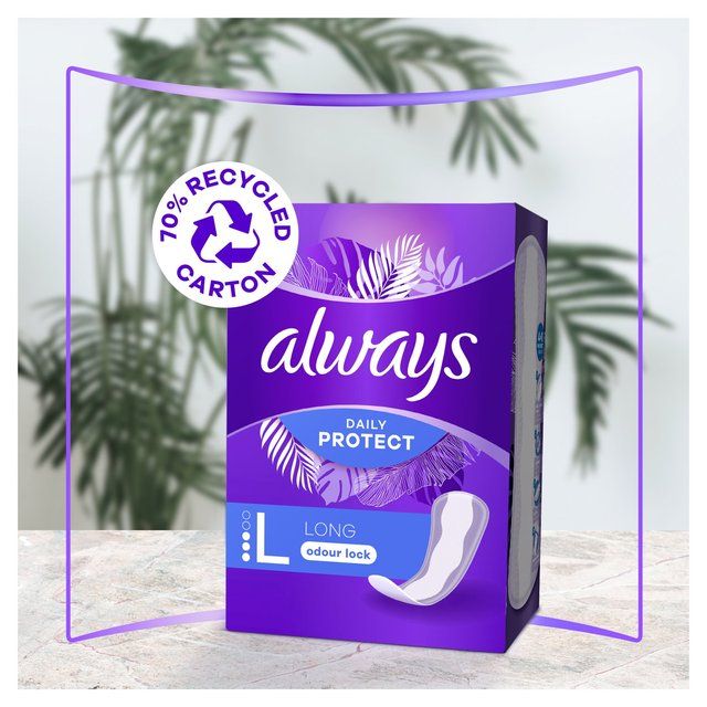 Always Dailies Extra Protect Panty Liners Large   58 per pack - McGrocer