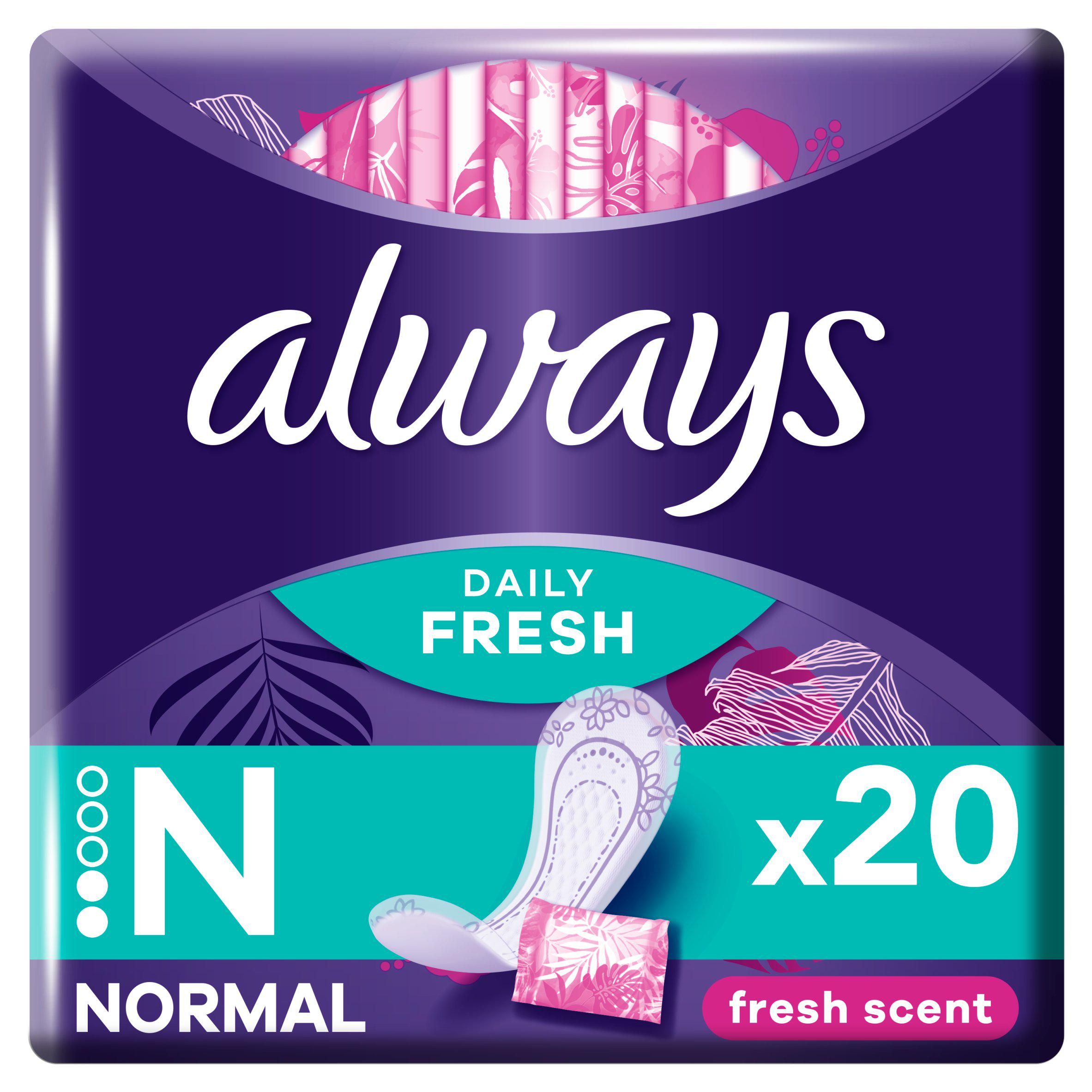 Always Dailies Singles Panty Liners Fresh x 20 - McGrocer