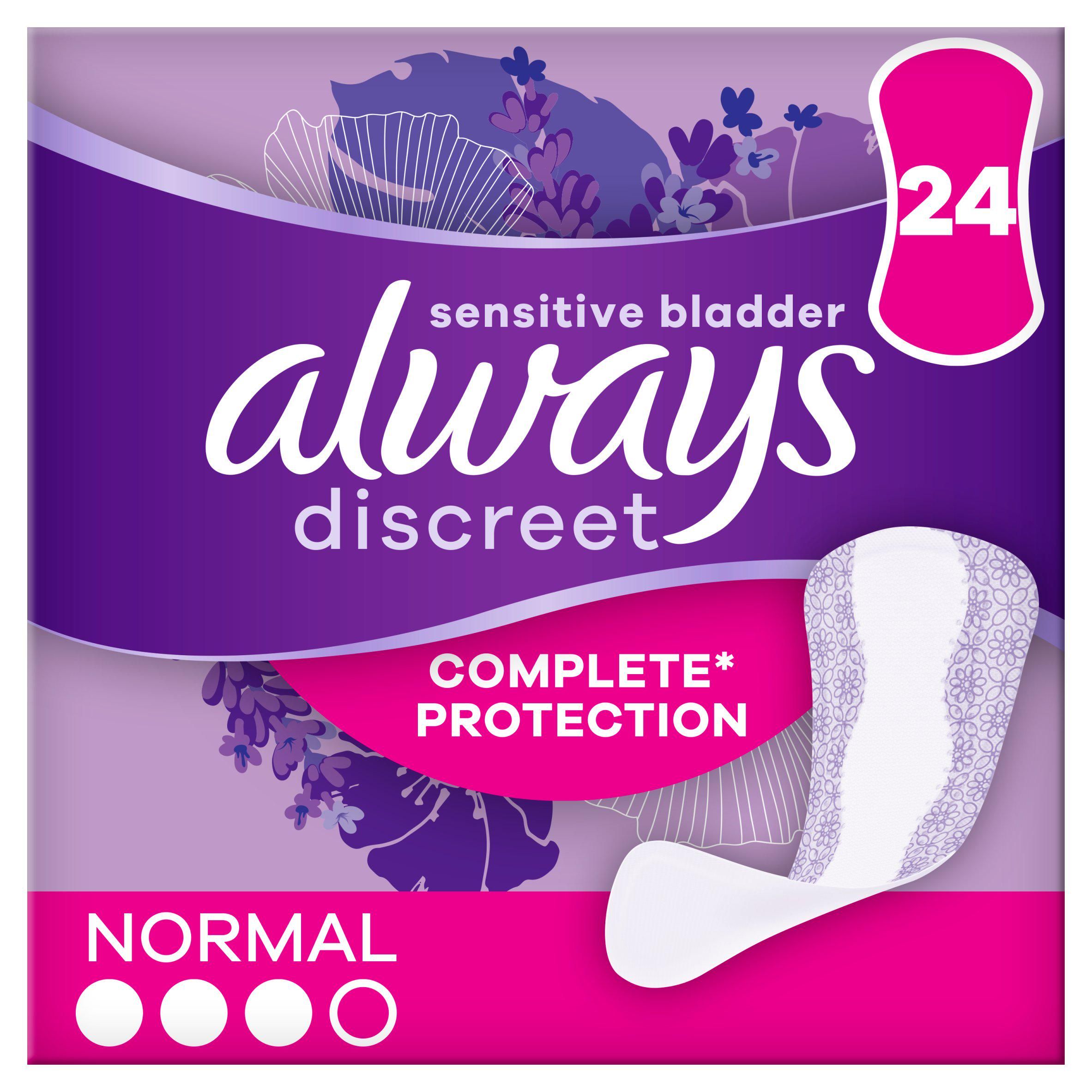 Always Discreet Incontinence Liners Normal For Sensitive Bladder x24 - McGrocer