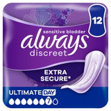 Always Discreet Incontinence Pads Ultimate Day   12 per pack - McGrocer