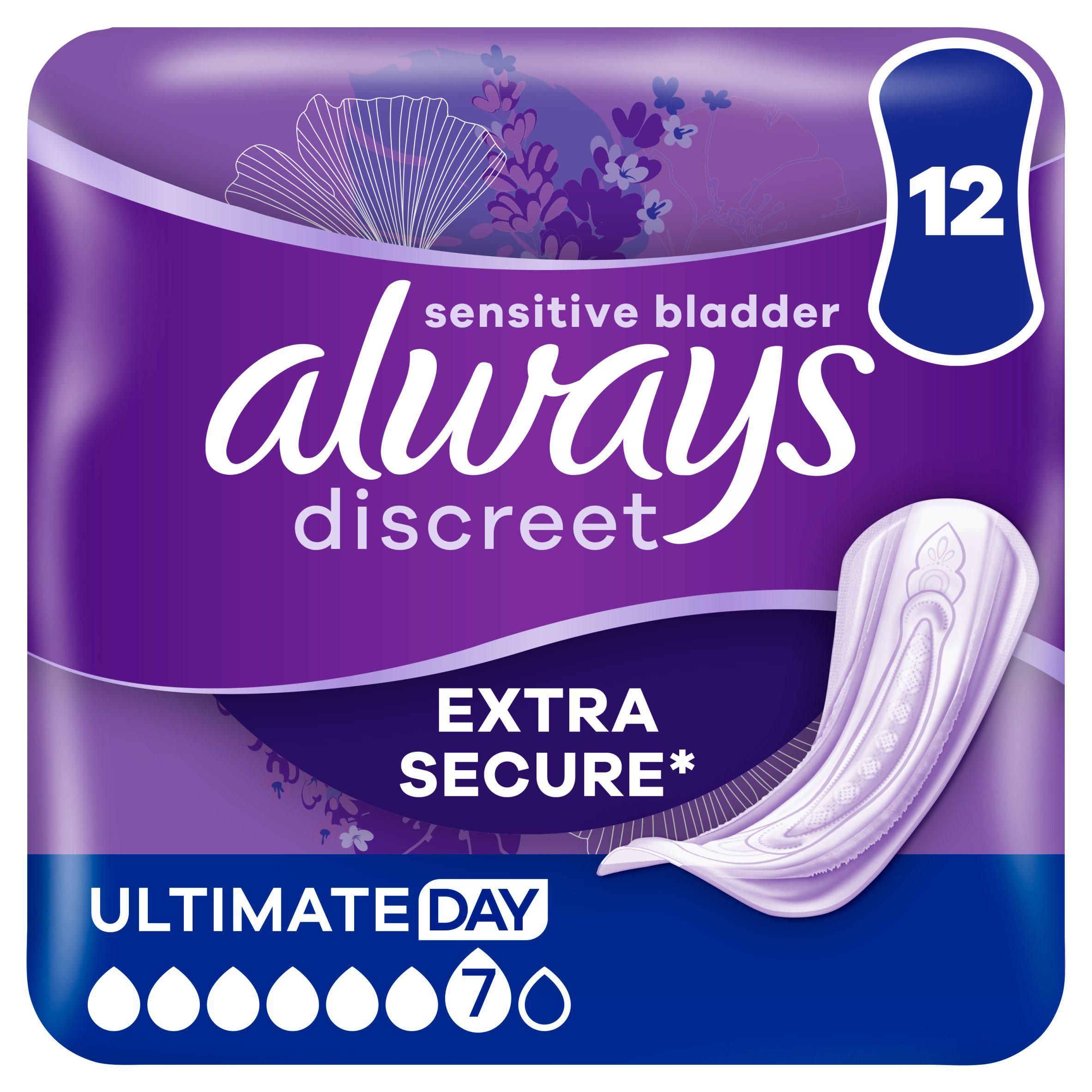 Always Discreet Women Ultimate Day Incontinence Pads x12 - McGrocer