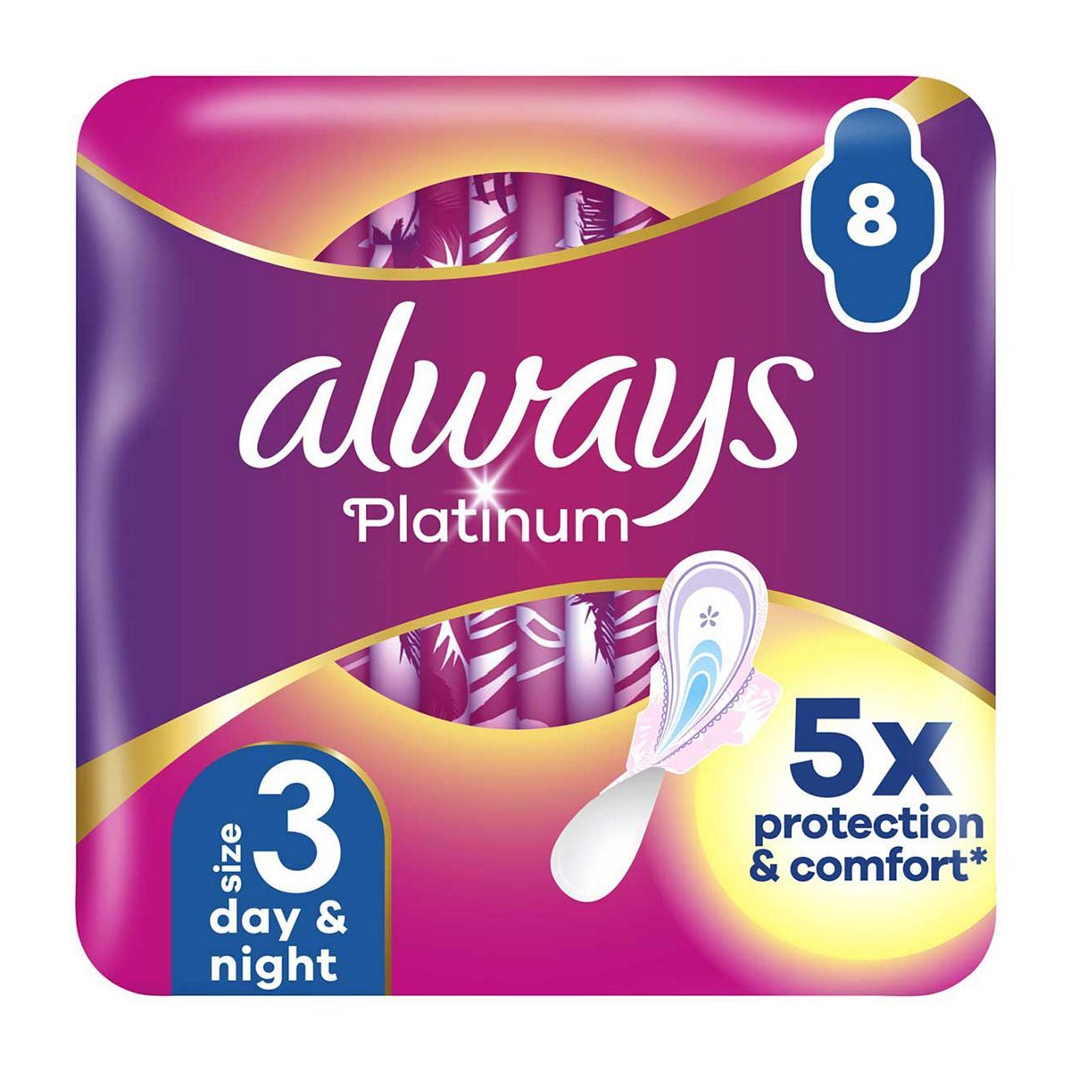 Always Platinum Day & Night (Size 3) Pads - McGrocer