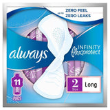 Always Sanitary Towels Infinity Long (Size 2) Wings   11 per pack - McGrocer