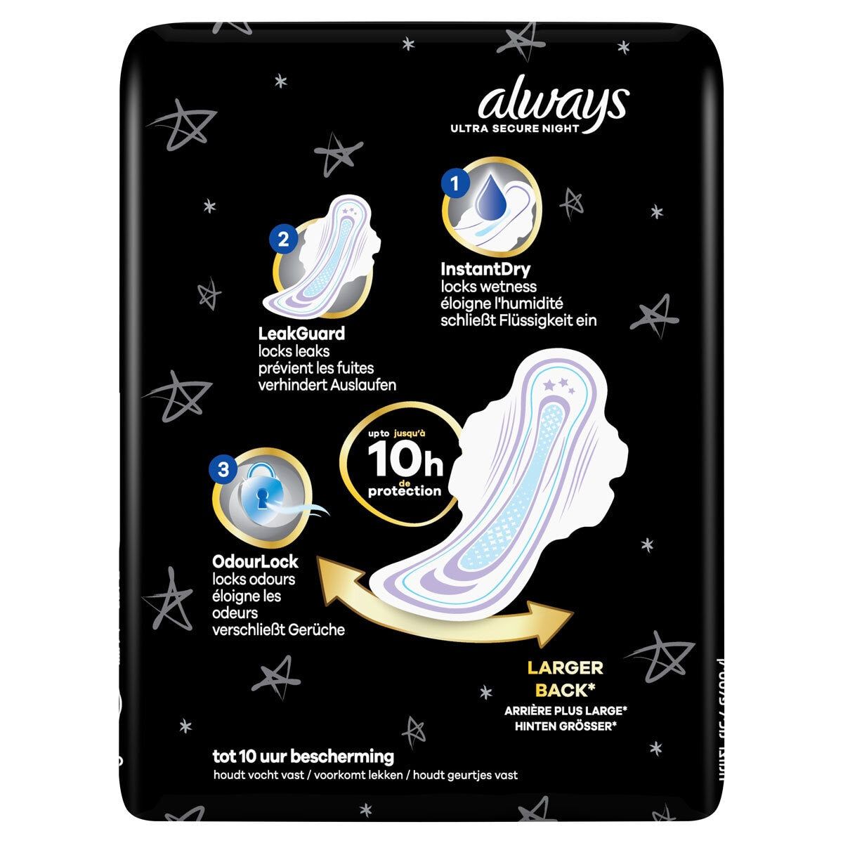 Always Ultra Night Quattro Packs, 36 Pack - McGrocer