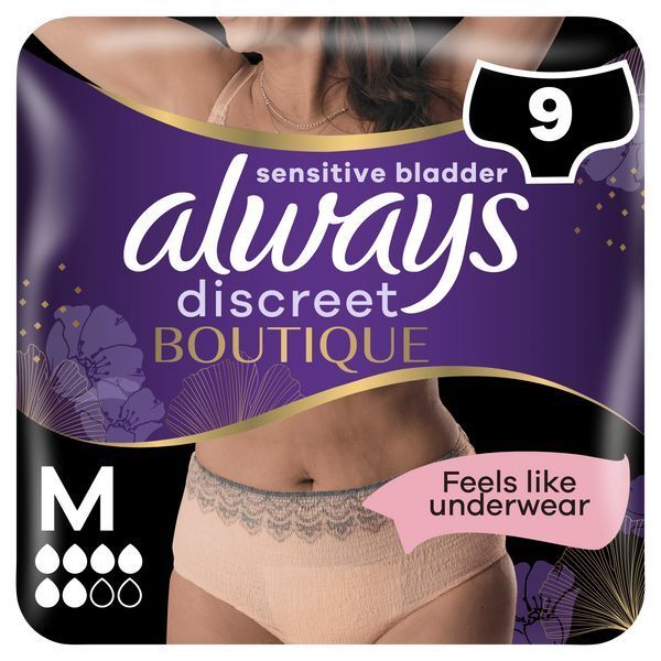 Always Discreet Boutique Beige Incontinence Pants x9 - McGrocer