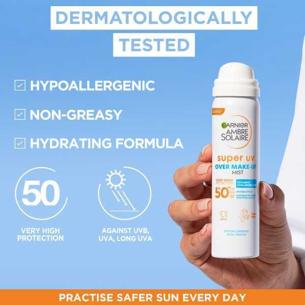 Ambre Solaire Sensitive Face Sun Cream Mist SPF50 75ml - McGrocer