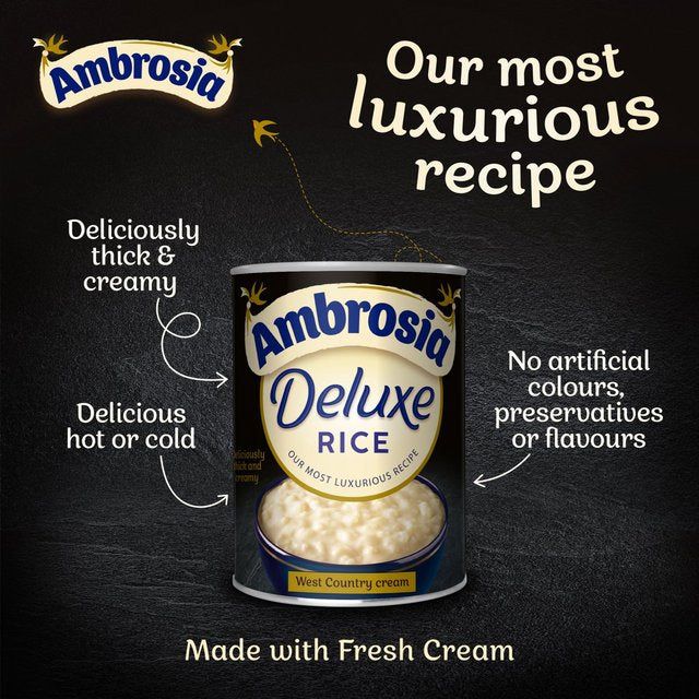Ambrosia Deluxe West Country Cream Rice Pudding   400g - McGrocer