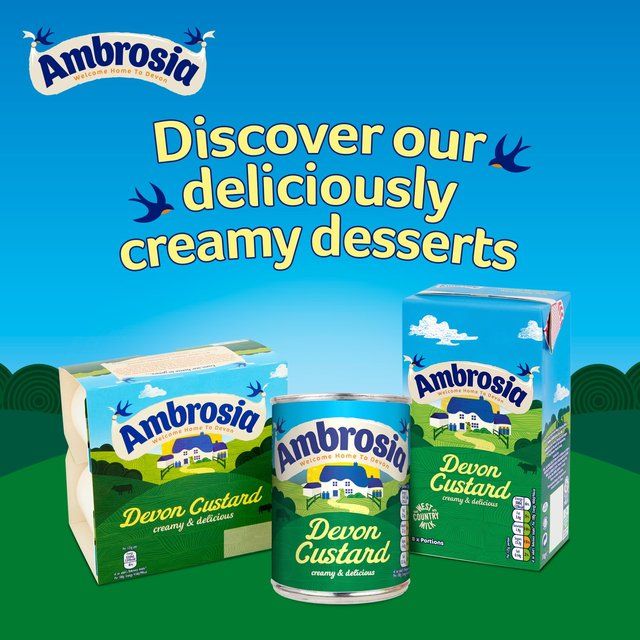 Ambrosia Devon Custard Pots   4 x 125g - McGrocer