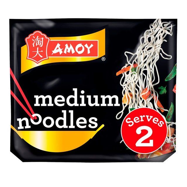 Amoy Straight To Wok Medium Noodles   2 x 150g - McGrocer