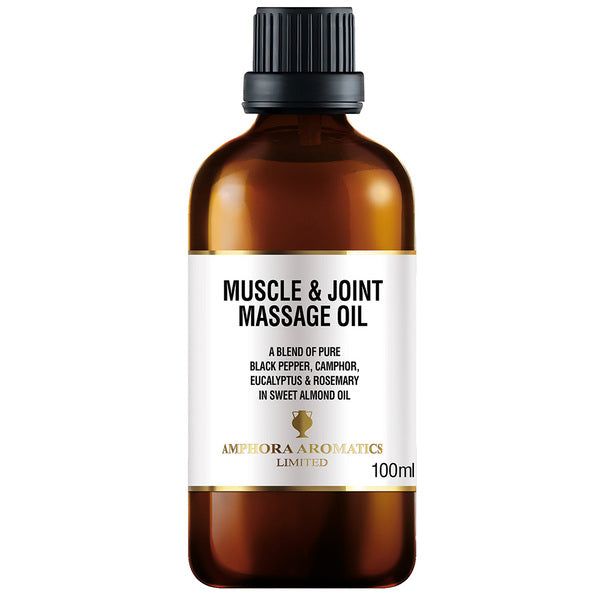 Amphora Aromatics Muscle and Joint Massage Oil 100ml - Glass - McGrocer