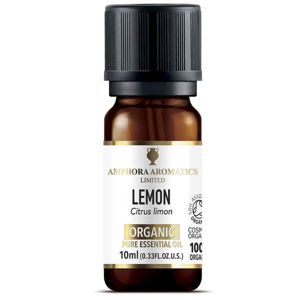 Amphora Aromatics Organic Lemon Essential Oil 10ml - McGrocer