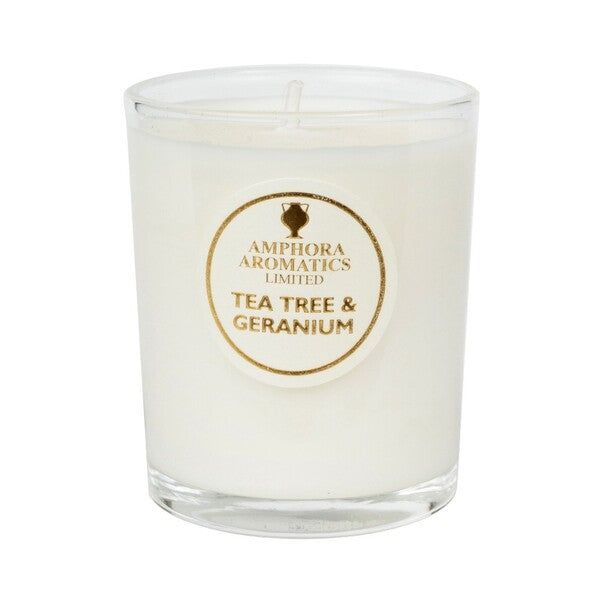 Amphora Aromatics Tea Tree & Geranium Mini Pot Candle - McGrocer