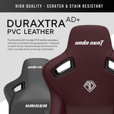 anda seaT Kaiser Series 3 Large Gaming Chair, Maroon - McGrocer