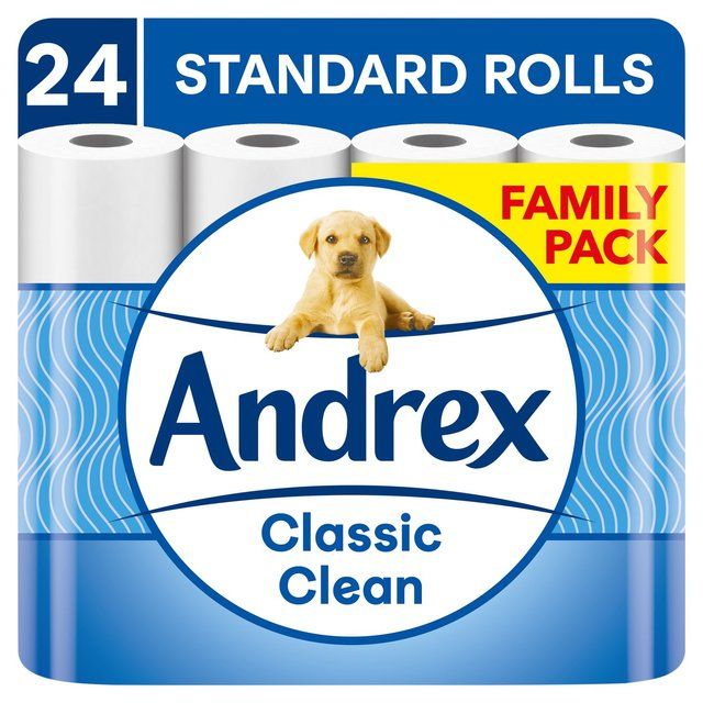 Andrex Classic Clean 24 Rolls   24 per pack - McGrocer