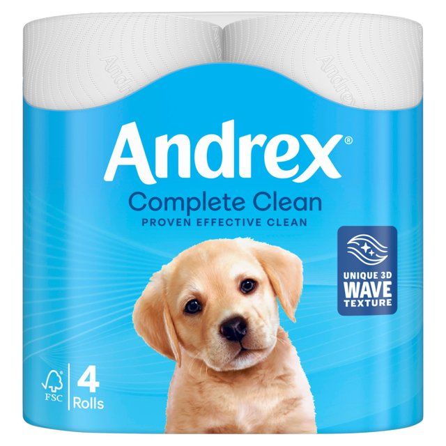 Andrex Complete Clean 4 Rolls   4 per pack - McGrocer