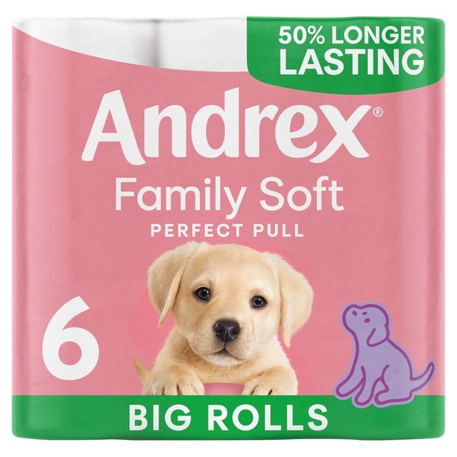 Andrex Family Soft Perfect Pull Toilet Tissue   6 per pack - McGrocer