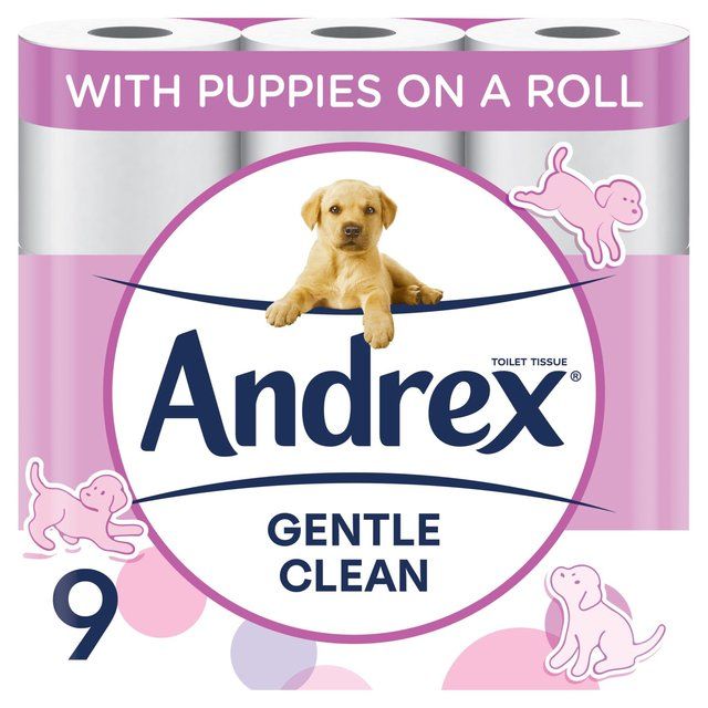 Andrex Gentle Clean Toilet Roll   9 per pack - McGrocer