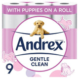 Andrex Gentle Clean Toilet Roll   9 per pack - McGrocer
