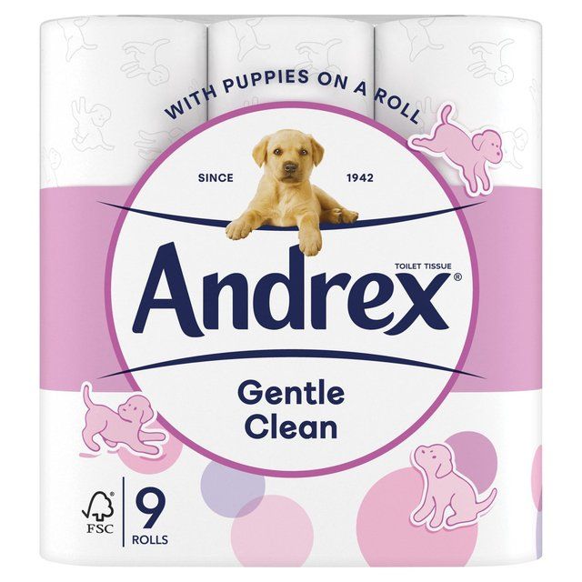 Andrex Gentle Clean Toilet Roll   9 per pack - McGrocer