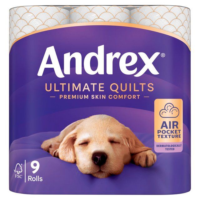 Andrex Supreme Quilts Toilet Roll   9 per pack - McGrocer