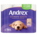 Andrex Supreme Quilts Toilet Roll Mega Rolls   9 per pack - McGrocer