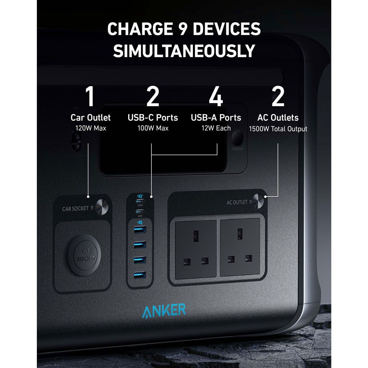 Anker 757 PowerHouse 1229Wh Portable Power Station - McGrocer