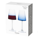 Anton Studio Designs Empire Blue Wine Glasses   2 per pack - McGrocer