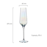 Anton Studio Designs Palazzo Flute Glasses Set of 2 300ml Lustre   2 per pack - McGrocer