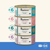Applaws Cat Tin Fish Selection in Broth Multipack   24 x 70g - McGrocer