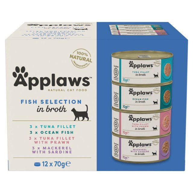 Applaws Cat Tin Multipack Fish Collection   12 x 70g - McGrocer