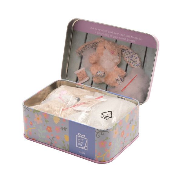 Apples To Pears Gift In A Tin Sew Me Up Floral Bunny - McGrocer