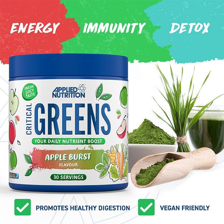 Applied Nutrition Critical Greens Powder Lemon & Lime 150g - McGrocer
