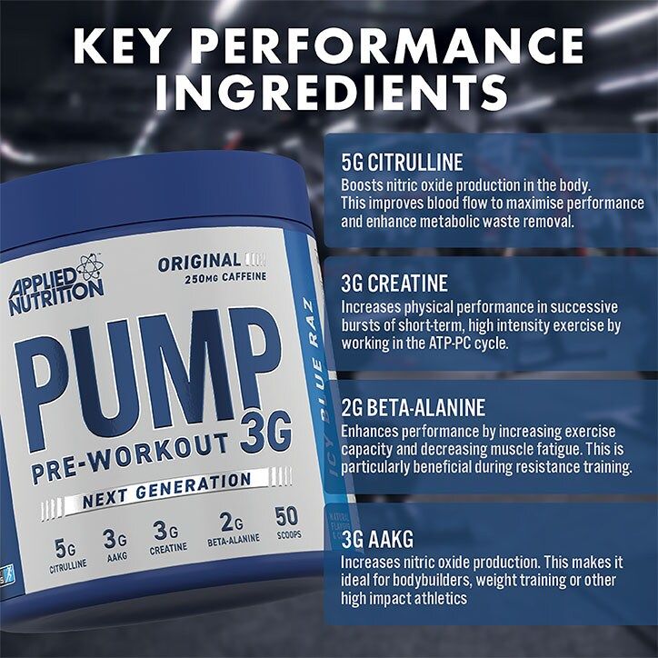 Applied Nutrition Pump Pre-Workout  Fruit Burst 375g - McGrocer