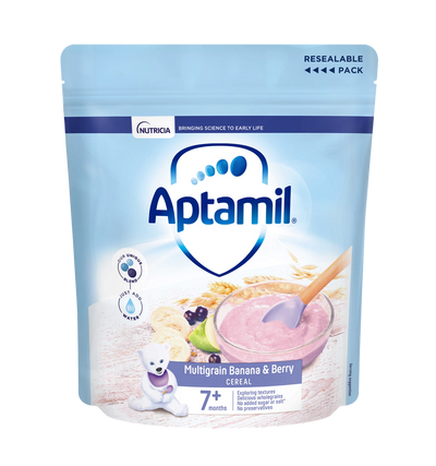 Multigrain Banana and Berry Baby Cereal 200g for Weaning from 7 Months