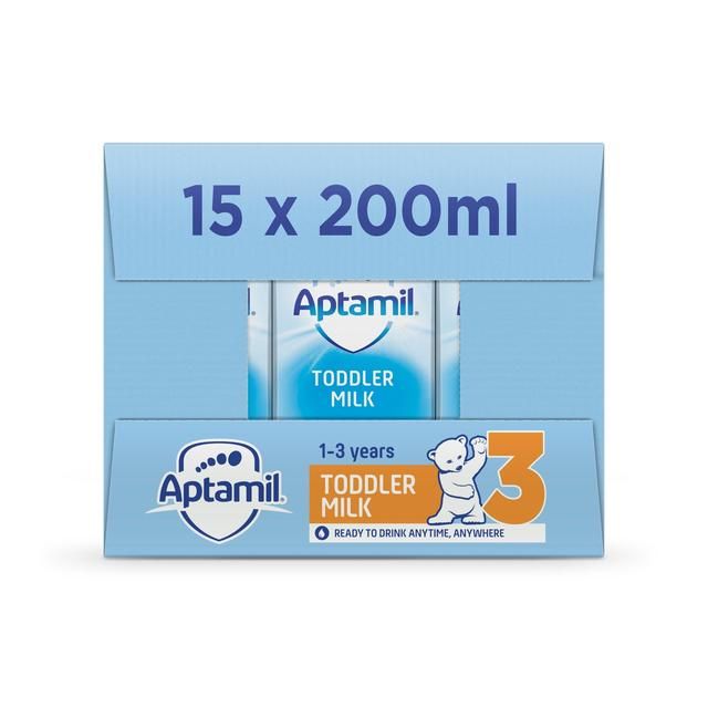 Aptamil 3 Toddler Milk Ready to Drink 1-3 Yrs Multipack   15 x 200ml - McGrocer