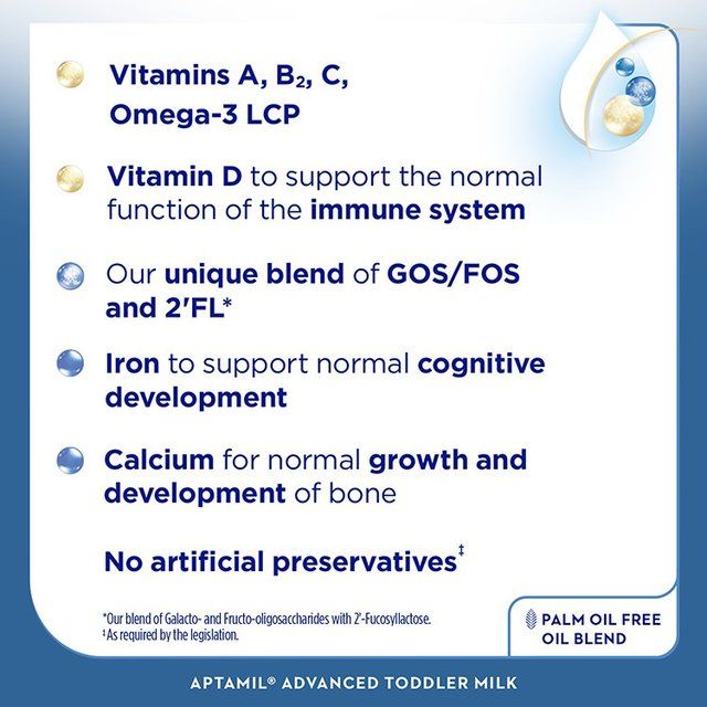 Aptamil Advanced 3 Formula Toddler Milk Powder 1-3 Years    800g - McGrocer