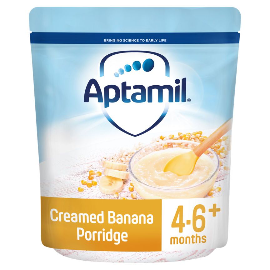 Aptamil Creamed Banana Porridge Baby Cereal 4-6+ Months - McGrocer