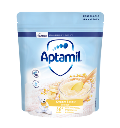 Creamed Banana Porridge with Milk for Baby Weaning 125g