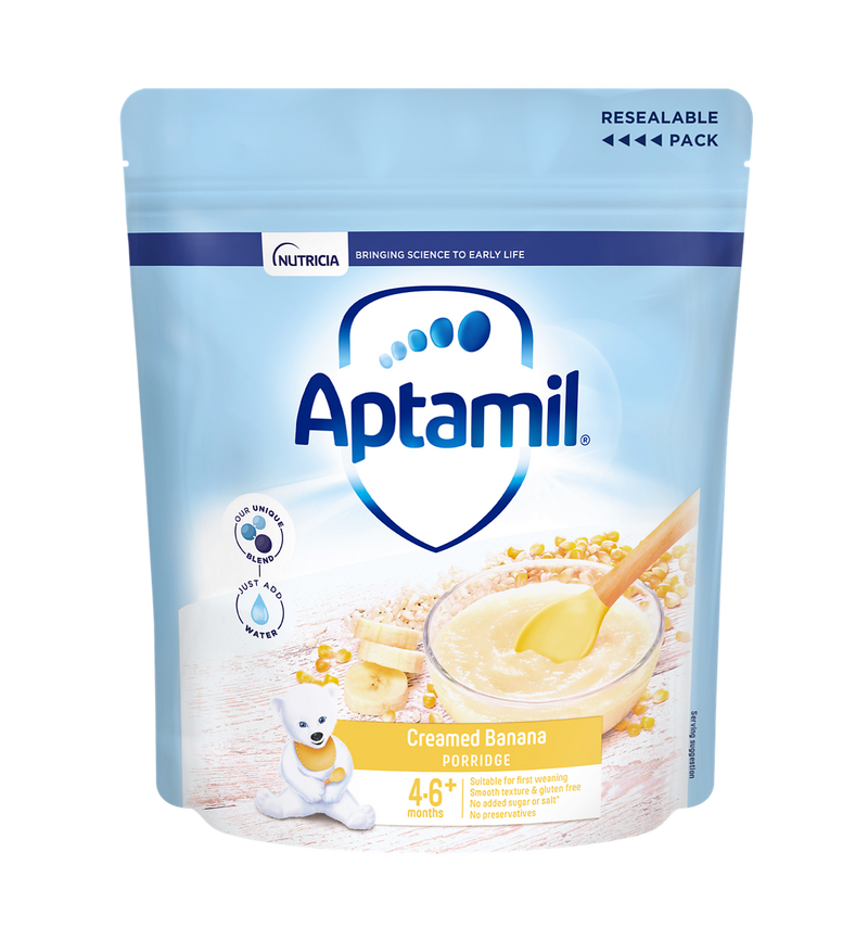 Aptamil creamed banana porridge 125g - British product