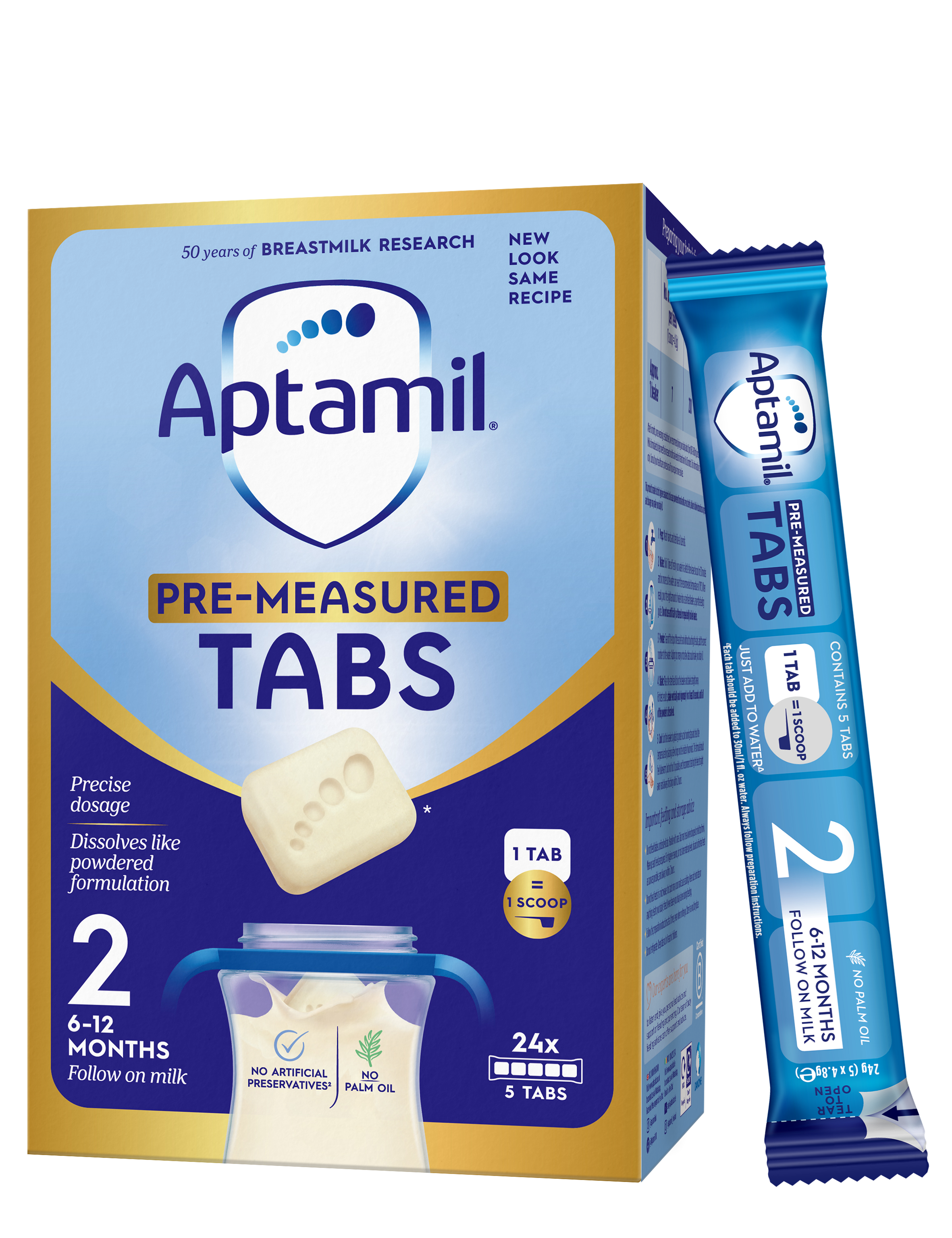 Aptamil Follow On Milk Tabs 24 Sachets - British product