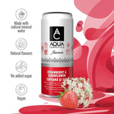 AQUA Carpatica Sparkling Flavours Strawberry & Elderflower   4 x 330ml - McGrocer