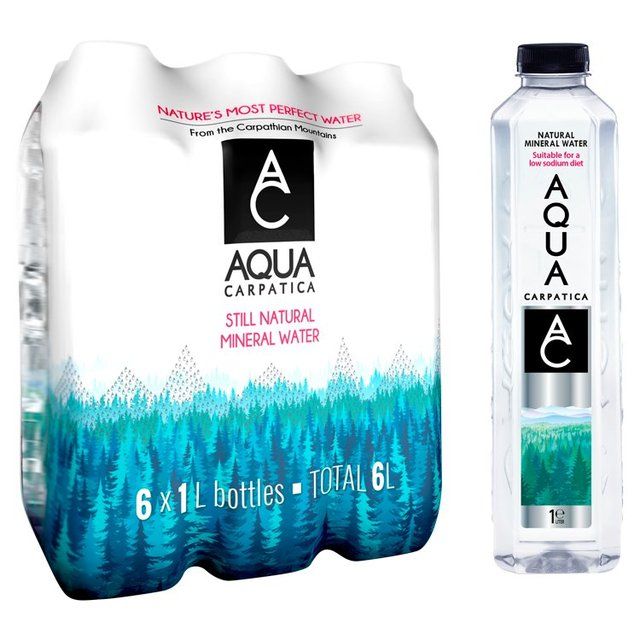 AQUA Carpatica Still Natural Mineral Water Low Sodium & Nitrates   6 x 1L - McGrocer