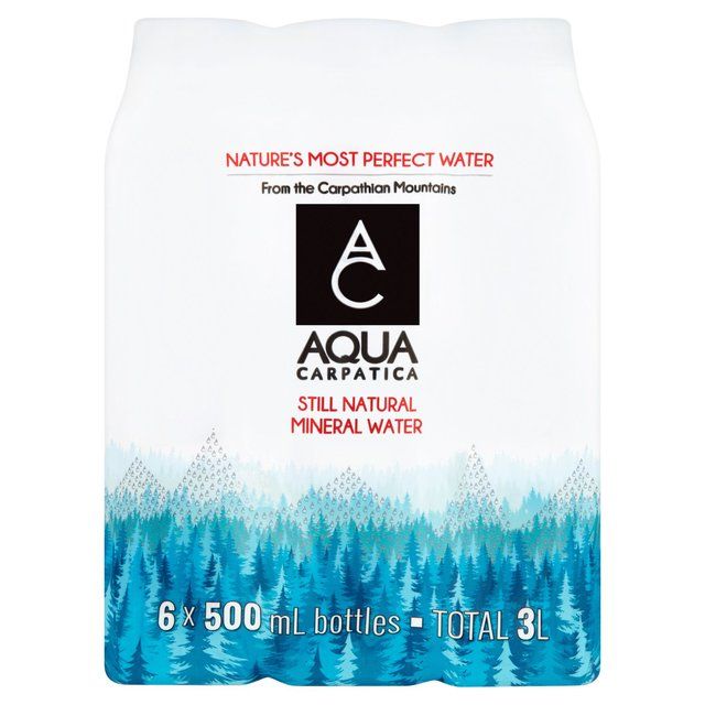 AQUA Carpatica Still Natural Mineral Water Low Sodium & Nitrates   6 x 500ml - McGrocer
