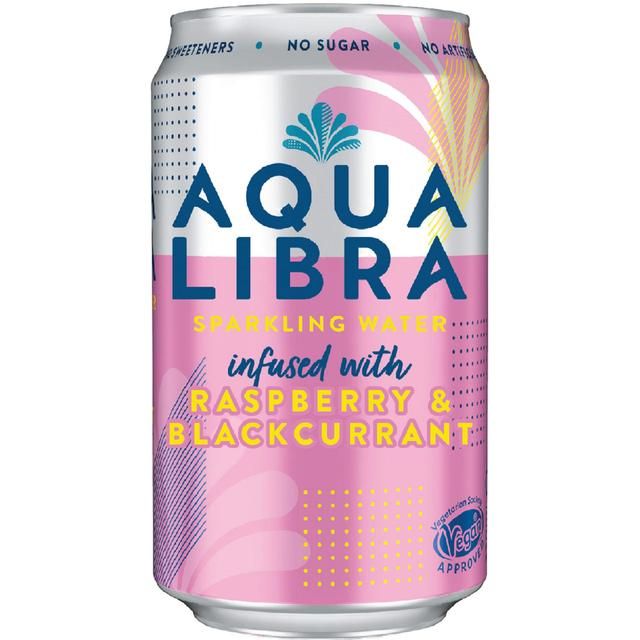 Aqua Libra Raspberry & Blackcurrant Infused Sparkling Water   4 x 330ml - McGrocer